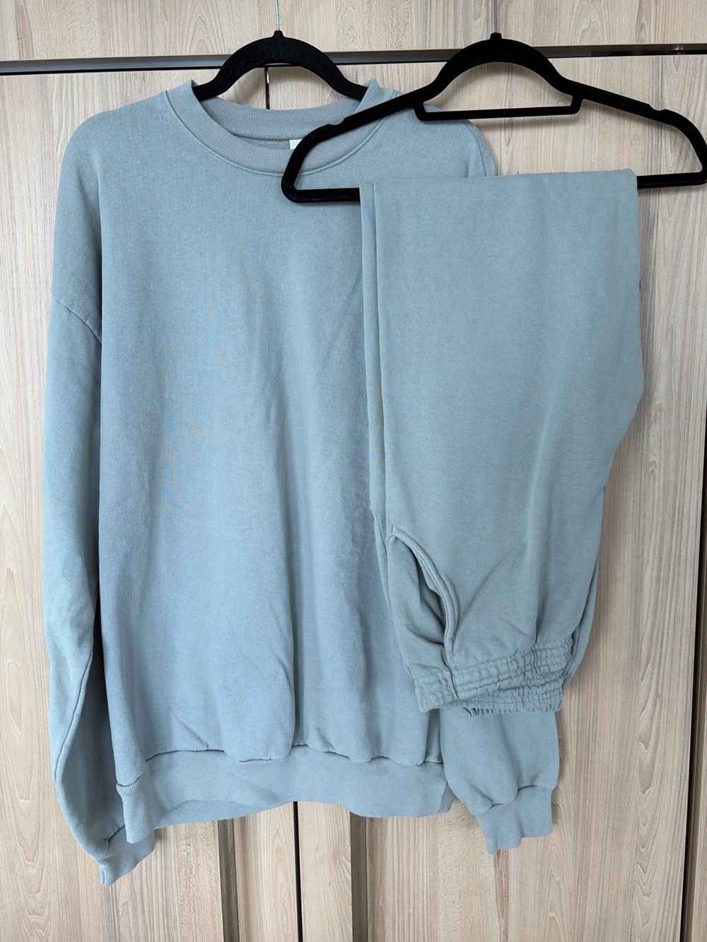 Los Angeles Apparel Sweatsuit set cotton Heavyweight Fleece crewneck XL jogger M